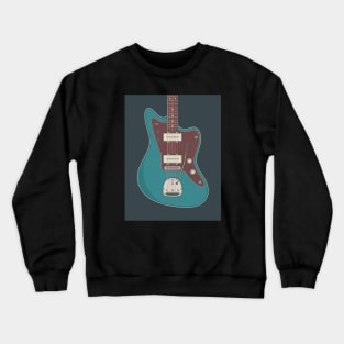 Ocean Turquoise JM Guitar Crewneck Sweatshirt